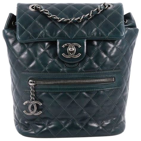 CHANEL Glazed Calfskin Quilted Small Salzburg Mountain .